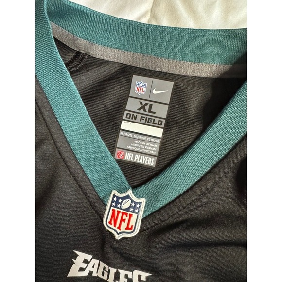 NWT Nike Carson Wentz #11 Philadelphia Eagles Youth Game Jersey - Black | XL - Picture 3 of 9